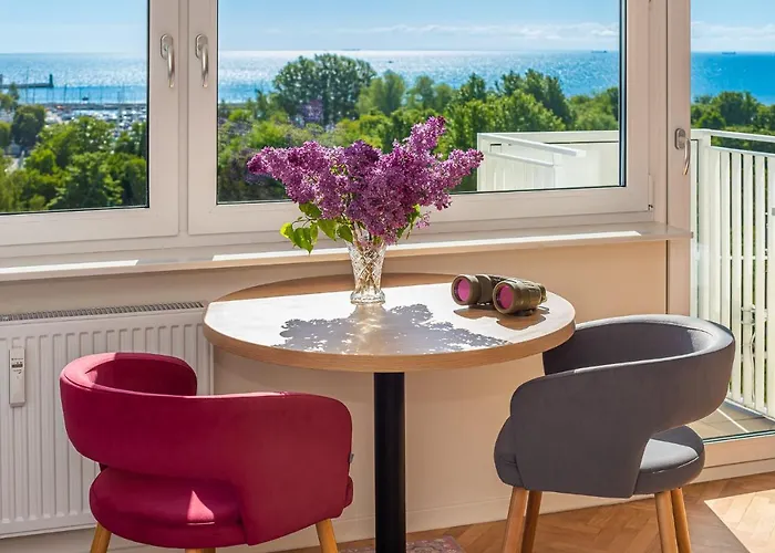 9th Floor Skwer Kosciuszki Z Widokiem Na Morze アパート グディニャ