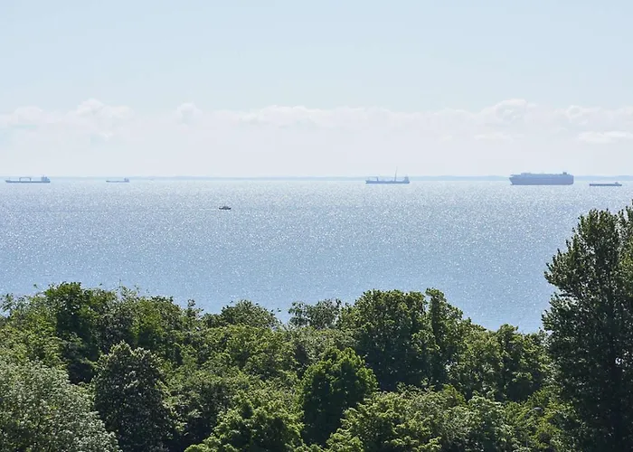 9th Floor Skwer Kosciuszki Z Widokiem Na Morze アパート グディニャ